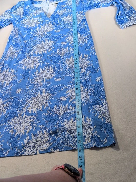 Lilly Pulitzer Cath Dress in Boca Blue Croc & Lock It Size XXS NWOT - Picture 5 of 8